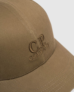 C.P. Company Детская кепка хаки с вышивкой логотипа CPX005LOA04