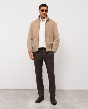 Enrico Mandelli Белый кардиган из кашемира 2K069A5267