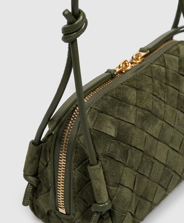 Bottega Veneta Зеленая замшевая сумка Concert 794258V5ZZ4 изображение 4