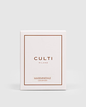 Culti Milano Черный автомобильный диффузор Mareminerale с кожаным чехлом и сменным наполнителем PCDAUTMAR73X53NER0000