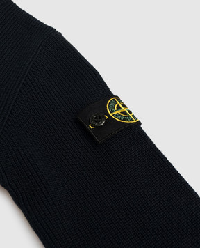 Stone Island Синій кардиган з патчем логотипа L1S165100006S00D868