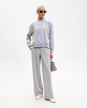 Peserico Сірий меланжевий світшот з логотипом A12575J0Q12379E