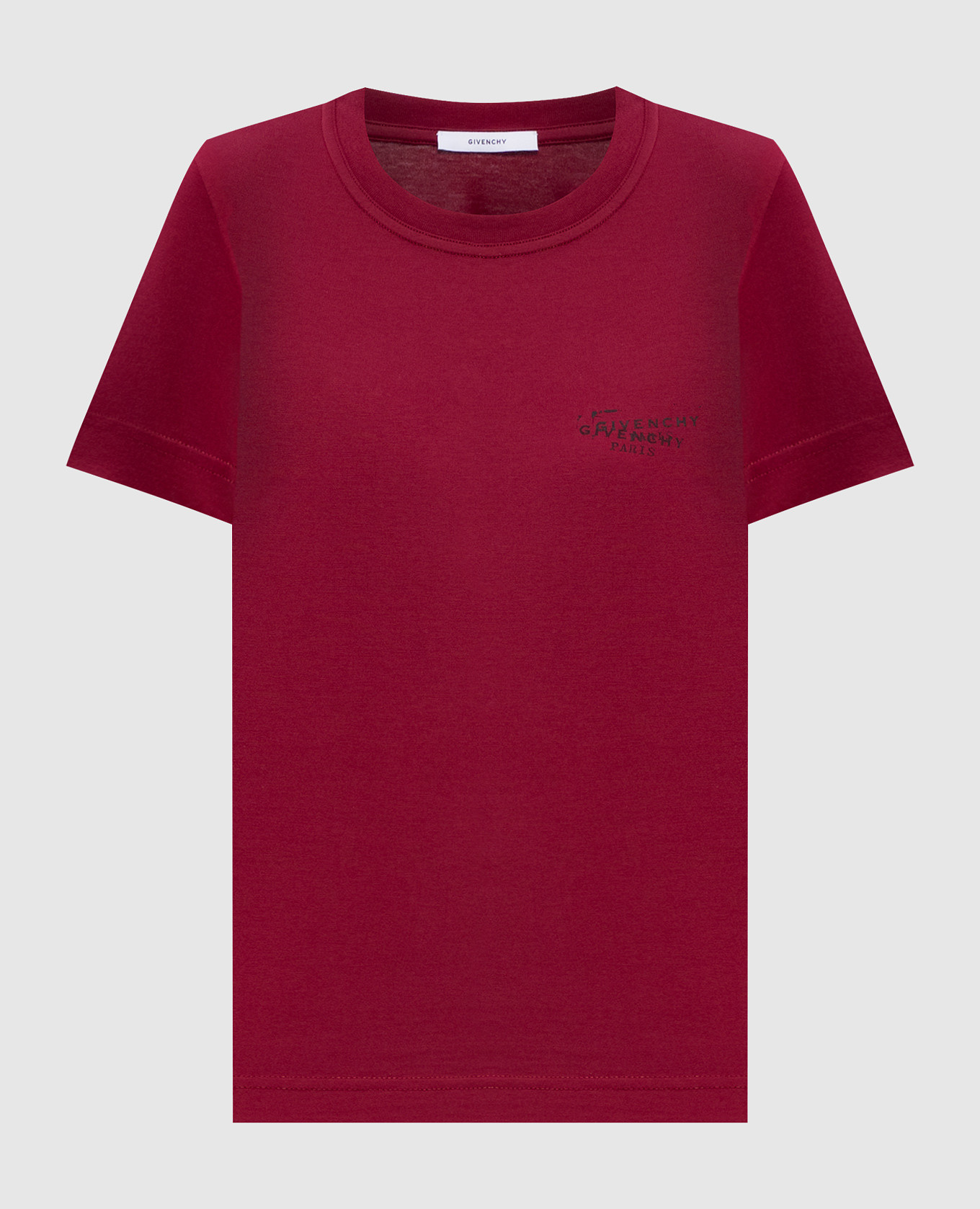 Бордовая футболка