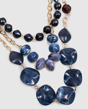 Grefi Синие бусы Brividi 74915