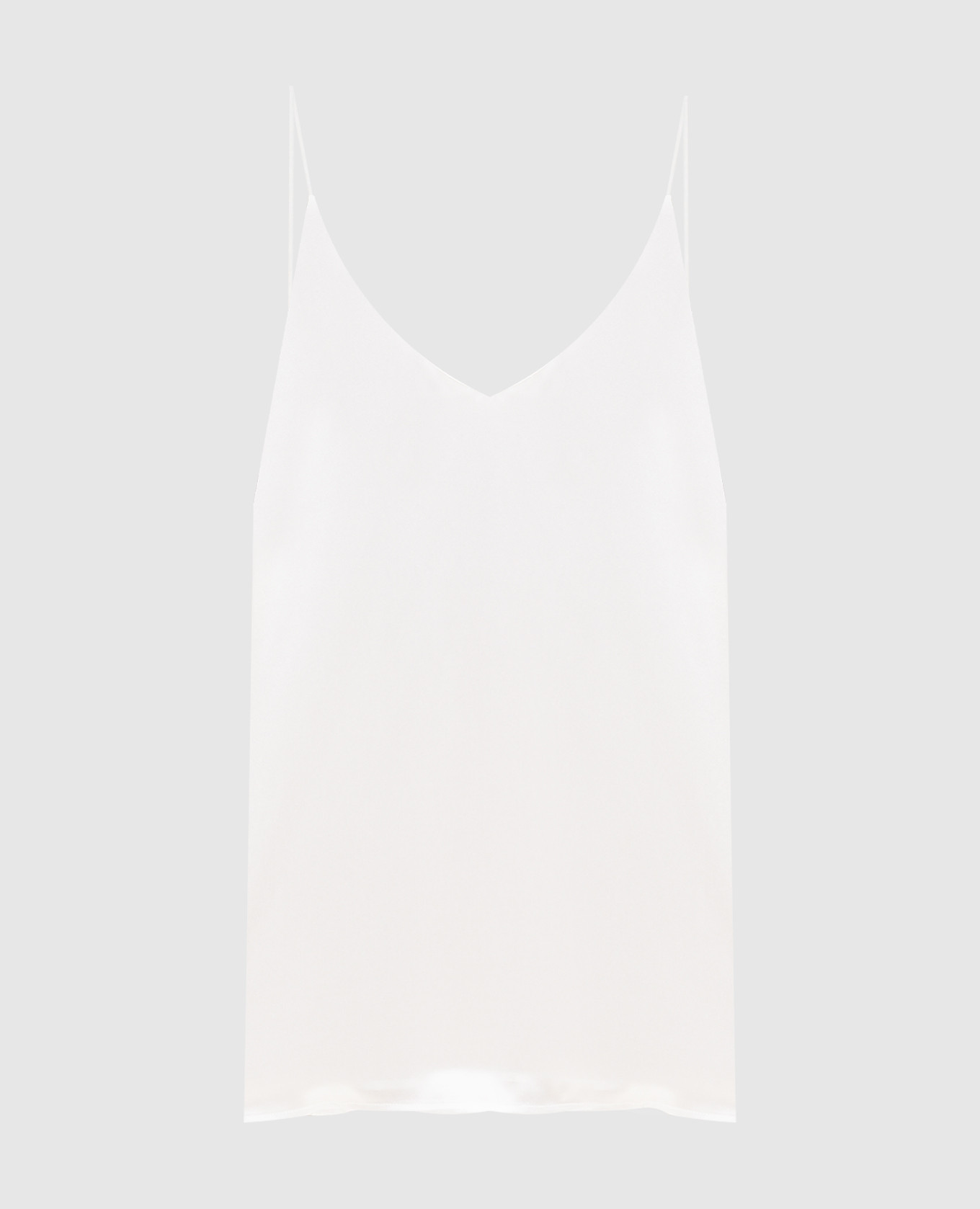 Белый топ из шелка