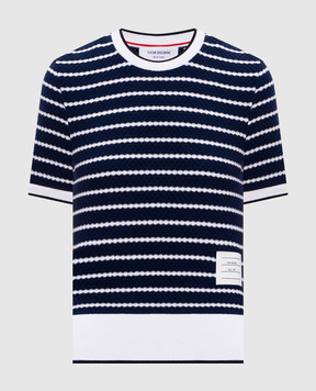 Thom Browne Синій топ в смужку FJS228AJ0268