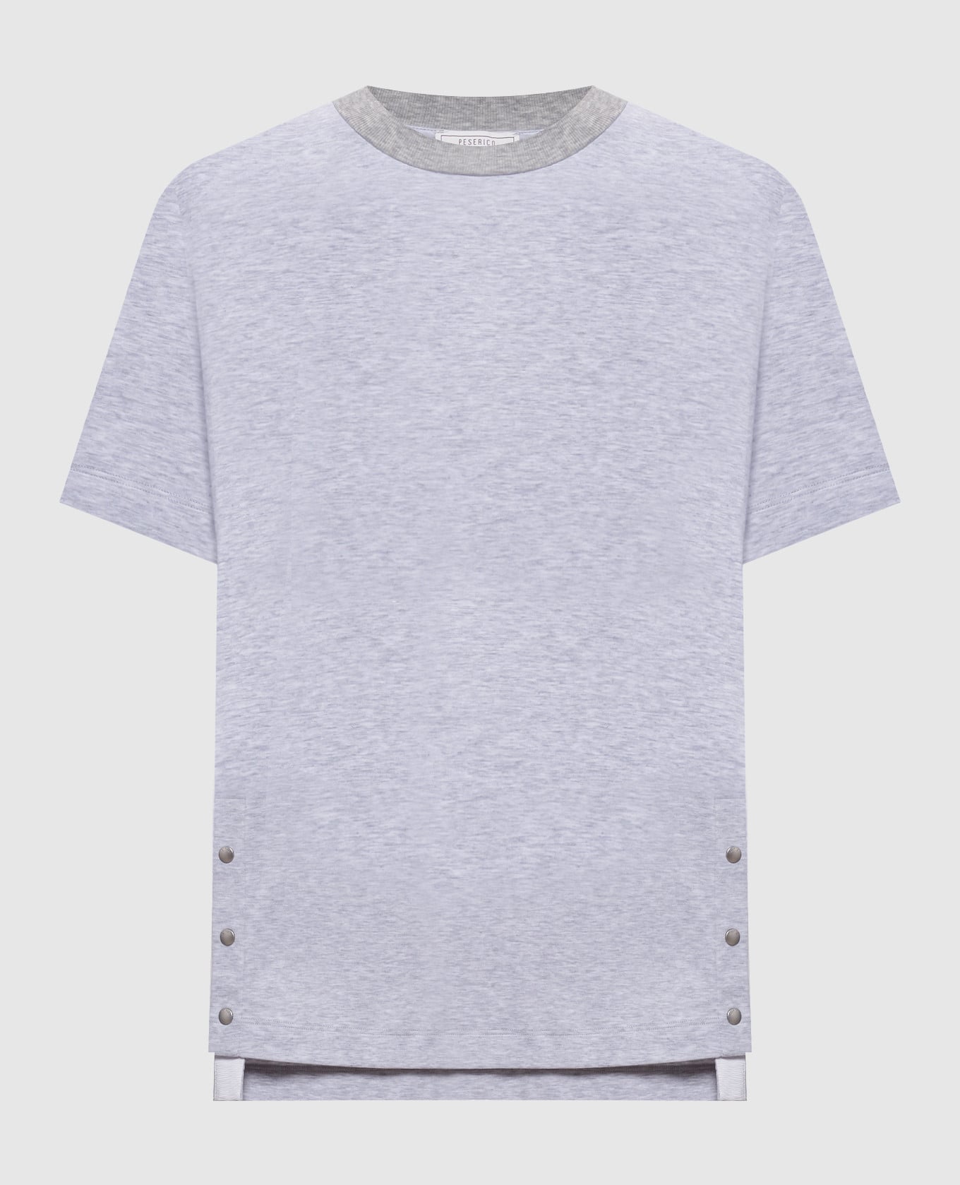 Серая меланжевая футболка