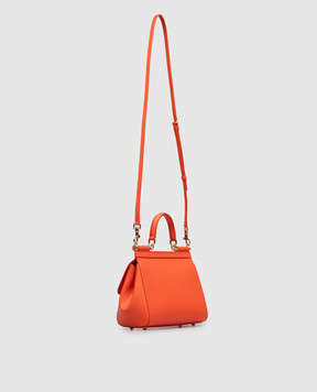 Dolce&Gabbana Помаранчева шкіряна сумка Sicily BB6003B1001