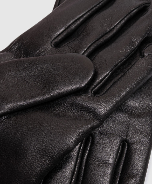 Gianni Chiarini Черные кожаные перчатки GNA1525NA изображение 3