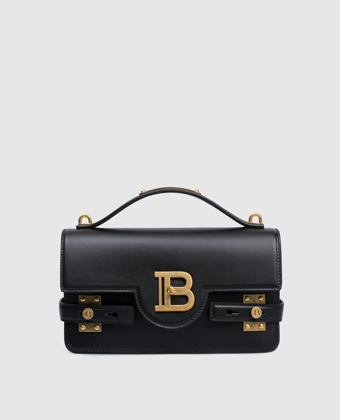 

Черная кожаная сумка B-Buzz 24 с логотипом, Черный, Сумки через плечо