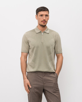 Stefano Ricci Зеленое поло с шелком K818114P31F26280