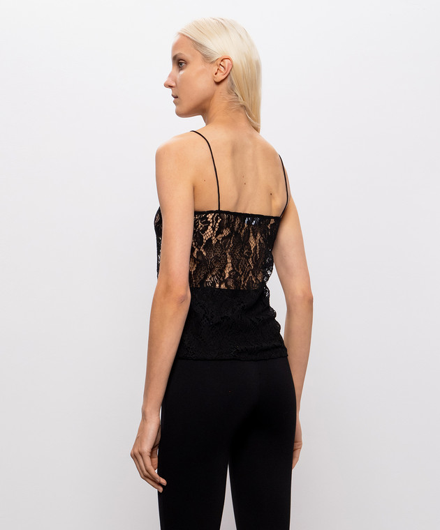 Jacob Lee Черный топ из кружева WT0158AW26B изображение 4