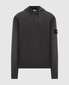 Stone Island Сіре худі з логотипом L1S156100062S0051