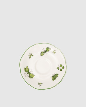 Geminiano Cozzi 1765 Біле порцелянове блюдце для чашки для чаю Rosa Rosae SKBBU089019