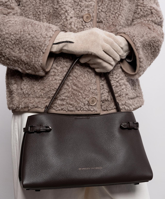 Brunello Cucinelli Бежевые перчатки из кашемира M12147189 изображение 2