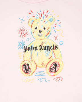 Palm Angels Детский розовый свитшот с принтом F6PAJGSW080