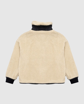 Dolce&Gabbana Детская бежевая куртка с монограммой L4JB8MFUP7V26