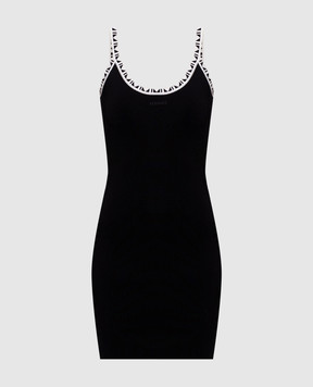 Versace Черное платье мини с открытой спиной 10258341A18357