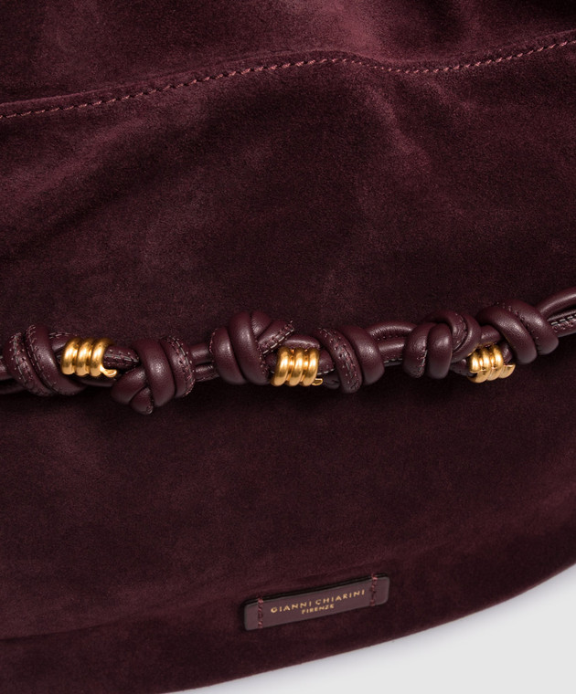 Gianni Chiarini Фиолетовая замшевая сумка Morgana BS12260CMPL изображение 4
