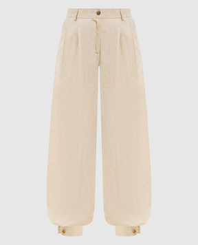 Etro Бежеві штани з манжетами WREA008399TJ447