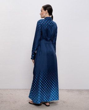 Casablanca Синя сукня в принт WSP26DR19001