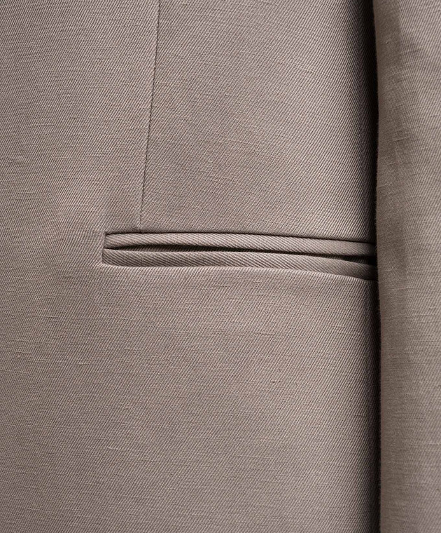 Peserico Бежевий жакет з льоном A0120206668 зображення 5