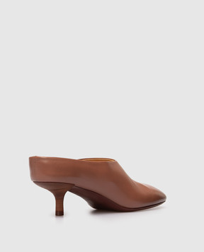 Marsell Коричневі шкіряні мюлі Cotama MW8440P010