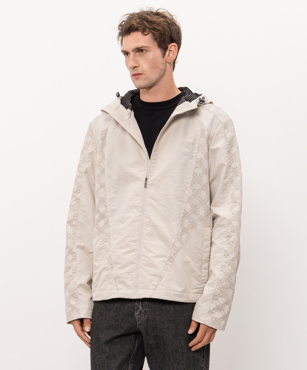 Off-White Бежевая ветровка Off Line Racing 44MEB04IF26F002 изображение 3