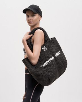Off-White Чорна сумка-тоут Jitney OWNA23CC99FAB001