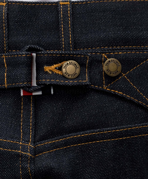 Thom Browne Темно-синие джинсы MTU345SF1101 изображение 5