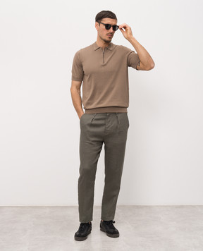 Cashmere&Whiskey Коричневе поло MB004Z