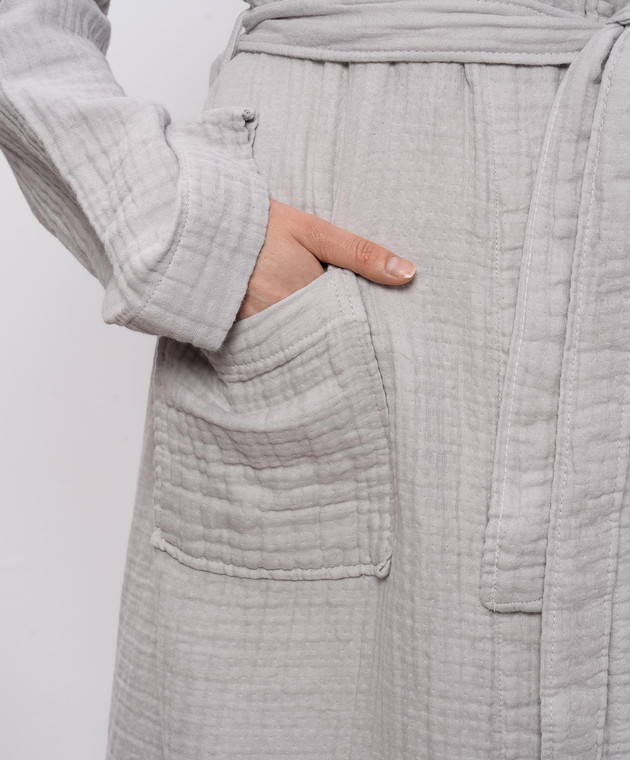 L'Appartement Серый халат Plush PLUSHAIRPLYBATHROBE изображение 5