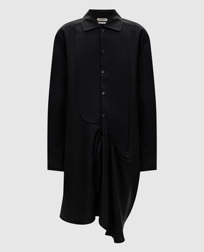 JW Anderson Чорна сукня-сорочка із шовку DR0512PG1934