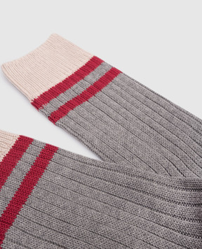 Brunello Cucinelli Серые носки MCS93551