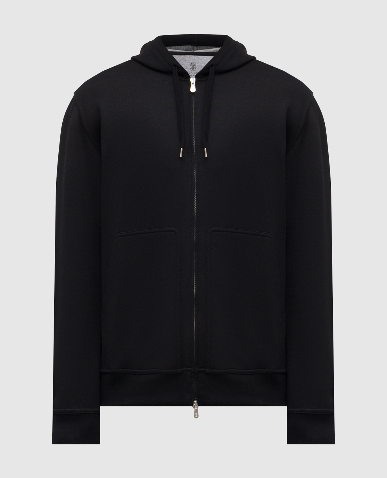 Черная спортивная куртка с хлопком