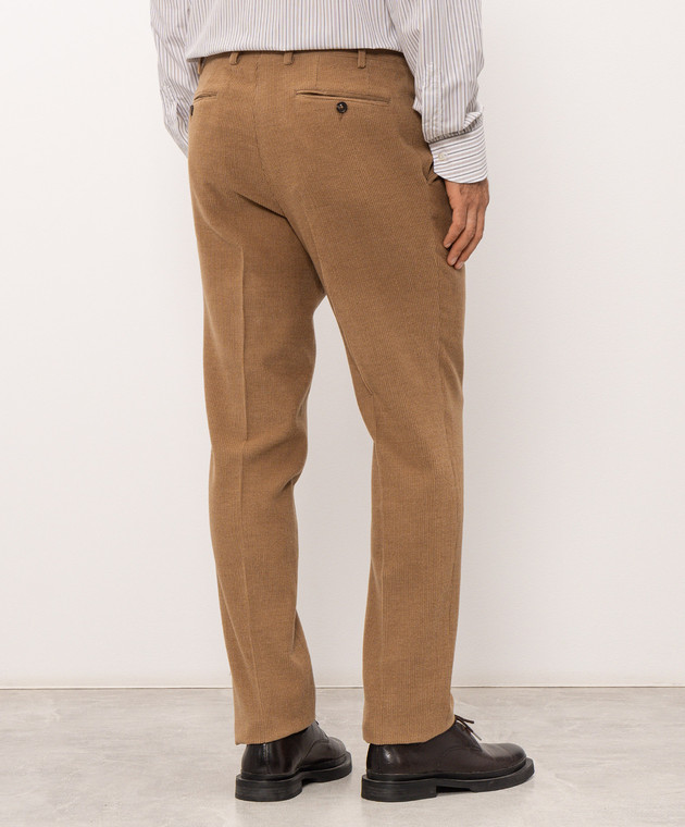 Canali Коричневые вельветовые брюки AX06209E0000020 изображение 4