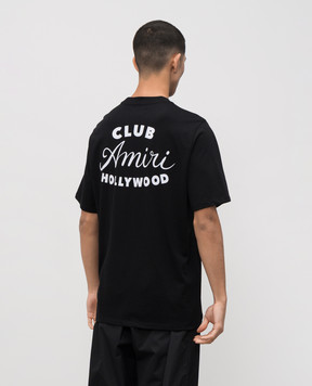 AMIRI Чорна футболка CLUB з логотипом AMJYTE1254