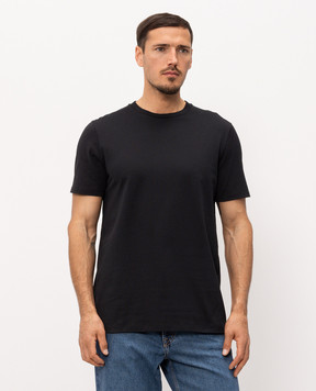 Cashmere&Whiskey Черная футболка с принтом логотипа TSHIRT
