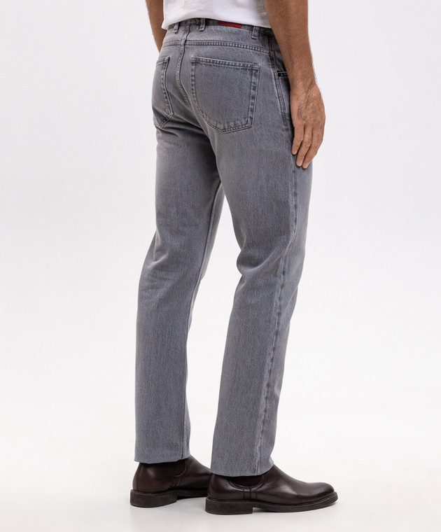 ISAIA Серые джинсы PND002DJ127 изображение 4