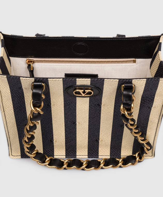 Valentino Сумка-тоут в смужку 8W2B0S89MNW зображення 5