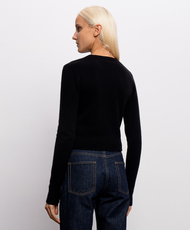 Saint Laurent Черный свитер из кашемира 871009Y77LF изображение 4
