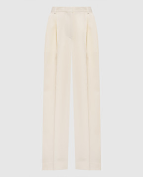 Toteme Брюки цвета айвори с шерстью 261WRB0340FB0576