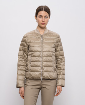 Peserico Пуховая куртка цвета хаки с цепочкой A241132200G