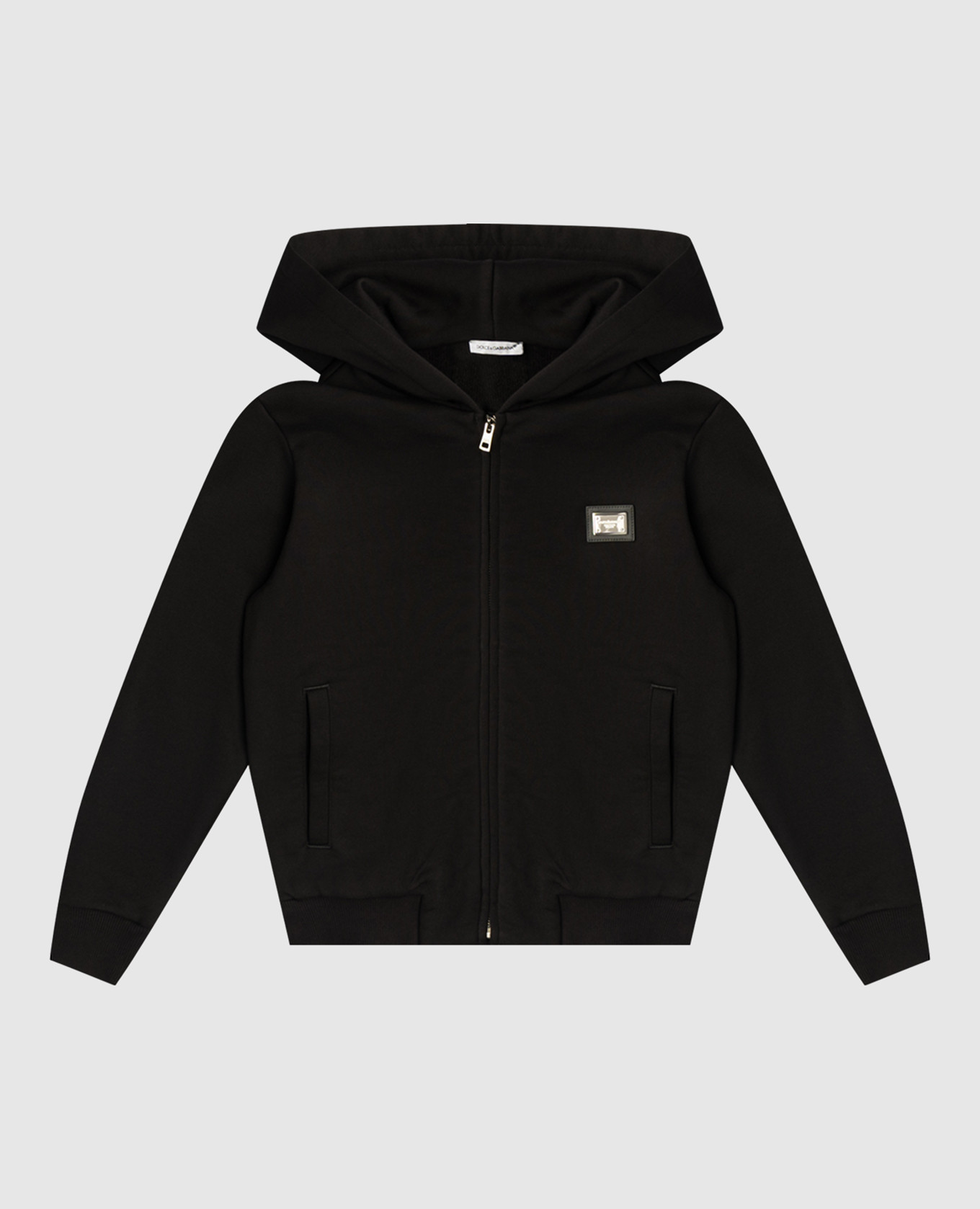 

Детская черная спортивная куртка с логотипом, Черный, Спортивные куртки