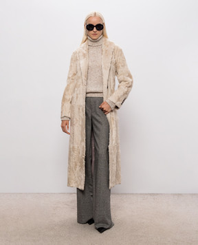 Ermanno Scervino Life Бежевый свитер с шерстью альпаки D494M502IJT
