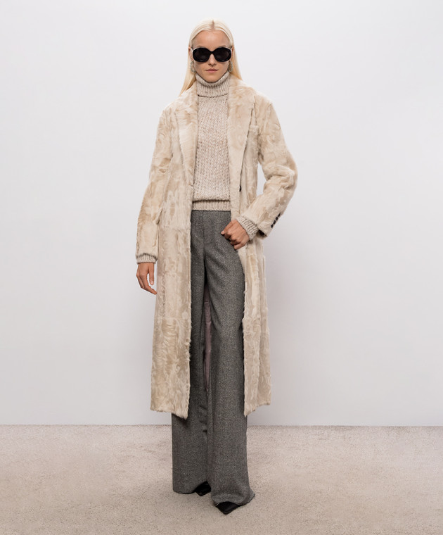 Ermanno Scervino Life Бежевый свитер с шерстью альпаки D494M502IJT изображение 2