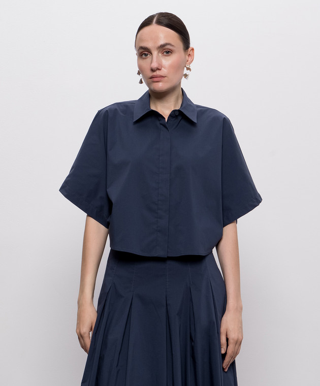 Simkhai Синяя рубашка Blair 4262157T изображение 3