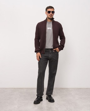Maison Margiela MM6 Коричневий кардиган SH0AM0021M13039