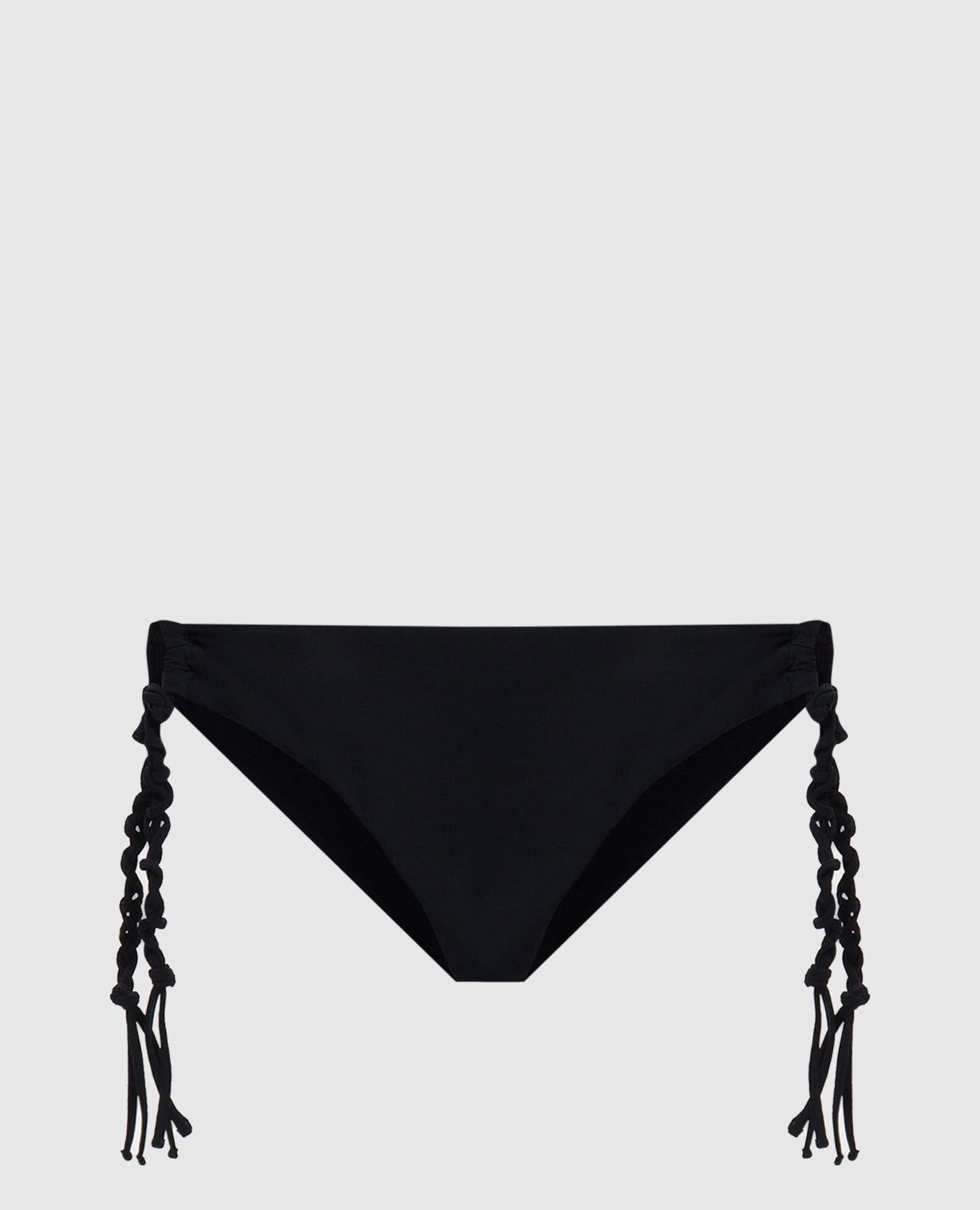 Черные трусики от купальника с завязками