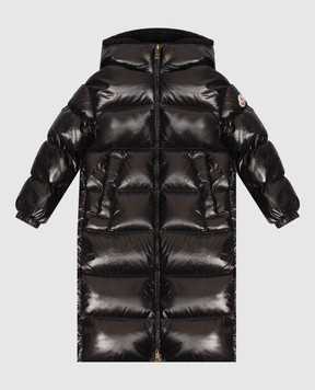 Moncler ENFANT Дитячий чорний подовжений пуховик Ganevry L29541C00006597Z8